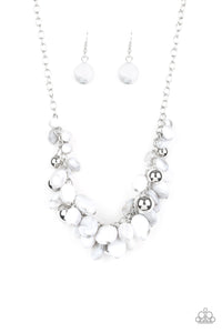 Full Out Fringe - White - Paparazzi Accessories