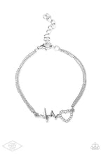 Load image into Gallery viewer, Skipping Beats - White - Paparazzi Accessories