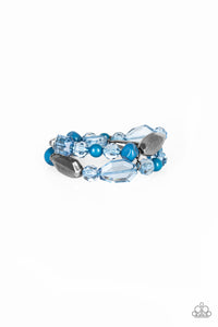 Rockin Rock Candy - Blue - Paparazzi Accessories