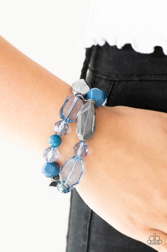 Rockin Rock Candy - Blue - Paparazzi Accessories