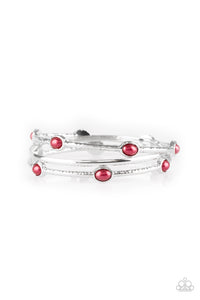 Bangle Belle - Red - Paparazzi Accessories