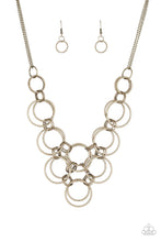 Load image into Gallery viewer, Ringing Off The Hook - Brass - Paparazzi Accessories