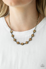 Load image into Gallery viewer, Starlit Socials - Brass - Paparazzi Accessories