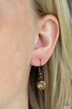 Load image into Gallery viewer, Starlit Socials - Brass - Paparazzi Accessories