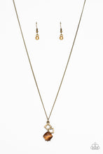 Load image into Gallery viewer, Stylishly Square - Brass - Paparazzi Accessories