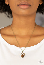 Load image into Gallery viewer, Stylishly Square - Brass - Paparazzi Accessories