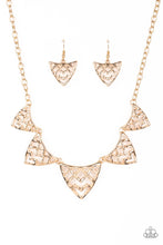 Load image into Gallery viewer, Welcome To The Lions Den - Gold - Paparazzi Accessories