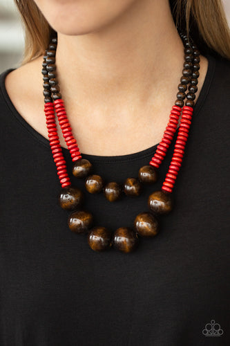 Cancun Cast Away - Red - Paparazzi Accessories