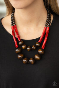 Cancun Cast Away - Red - Paparazzi Accessories