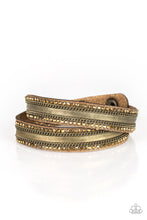 Load image into Gallery viewer, Rocker Rivalry - Brass - Paparazzi Accessories