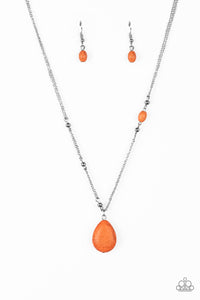 Peaceful Prairies - Orange - Paparazzi Accessories