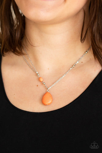 Peaceful Prairies - Orange - Paparazzi Accessories