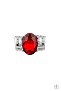 Shine Bright Like A Diamond - Red - Paparazzi Accessories