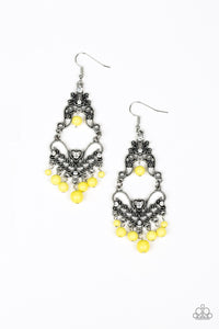 Colorfully Cabaret - Yellow - Paparazzi Accessories