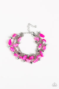 Plentiful Pebbles - Pink - Paparazzi Accessories