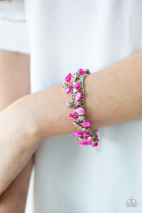 Plentiful Pebbles - Pink - Paparazzi Accessories