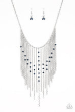 Load image into Gallery viewer, First Class Fringe - Blue - Paparazzi Accessories