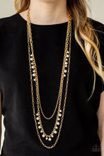 Load image into Gallery viewer, Pearl Pageant - Gold - Paparazzi Accessories