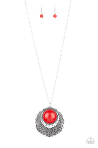 Medallion Meadow - Red - Paparazzi Accessories