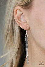 Load image into Gallery viewer, Totally Worth The TASSEL - Silver - Paparazzi Accessories