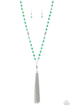 Load image into Gallery viewer, Tassel Takeover - Green - Paparazzi Accessories