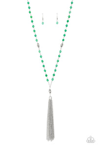 Tassel Takeover - Green - Paparazzi Accessories