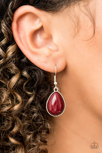 Shop Til You TEARDROP - Red - Paparazzi Accessories