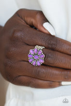 Load image into Gallery viewer, Stone Gardenia - Purple - Paparazzi Accessories
