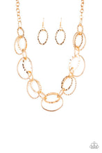 Load image into Gallery viewer, Bend OVAL Backwards - Gold -Paparazzi Accessories