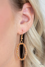 Load image into Gallery viewer, Bend OVAL Backwards - Gold -Paparazzi Accessories