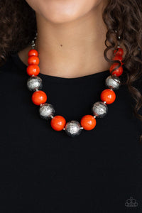 Floral Fusion - Orange - Paparazzi Accessories