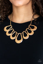 Load image into Gallery viewer, Teardrop Envy - Gold - Paparazzi Accessories