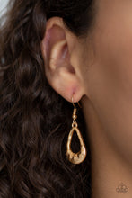 Load image into Gallery viewer, Teardrop Envy - Gold - Paparazzi Accessories