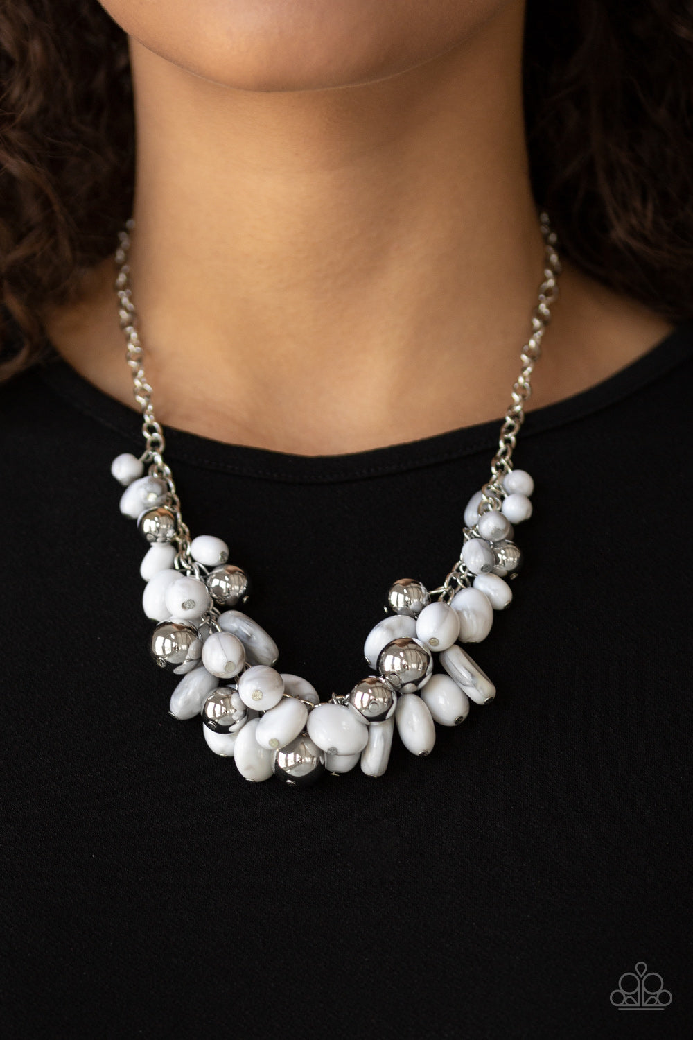 Full Out Fringe - White - Paparazzi Accessories