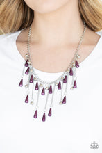 Load image into Gallery viewer, Fleur de Fringe - Purple - Paparazzi Accessories