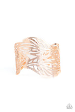 Load image into Gallery viewer, Leafy Lei - Rose Gold - Paparazzi Accessories