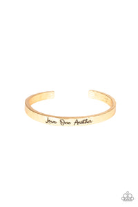 Love One Another - Gold - Paparazzi Accessories