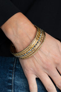 Glitzy Grunge - Gold - Paparazzi Accessories