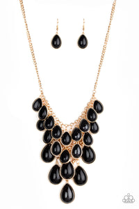 Shop Til You TEARDROP - Black - Paparazzi Accessories