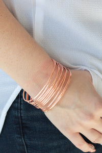 HAUTE Wired - Copper - Paparazzi Accessories