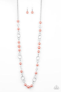 Prized Pearls - Orange - Paparazzi Accessories