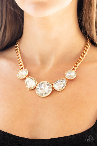 All The Worlds My Stage - Gold - Paparazzi Accessories