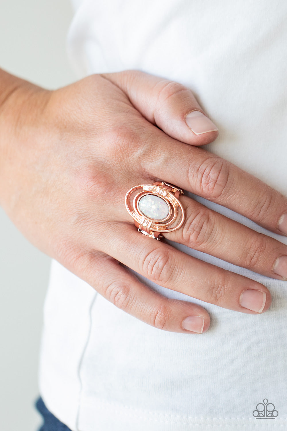 Peacefully Pristine - Rose Gold - Paparazzi Accessories