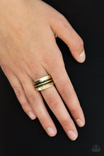 Load image into Gallery viewer, Band Together - Brass - Paparazzi Accessories