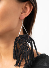 Load image into Gallery viewer, Modern Day Macrame - Black - Paparazzi Accessories