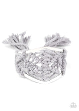 Load image into Gallery viewer, Macrame Mode - Silver - Paparazzi Accessories