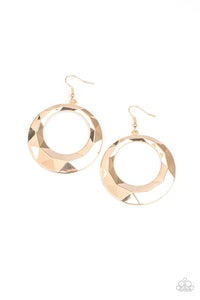 Fiercely Faceted - Gold - Paparazzi Accessories