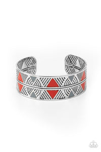 Hidden Glyphs - Red - Paparazzi Accessories