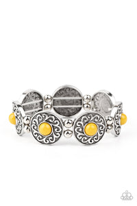 Flirty Finery - Yellow - Paparazzi Accessories