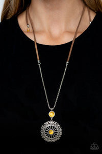 Where No MANDALA Has Gone Before - Yellow - Paparazzi Accessories